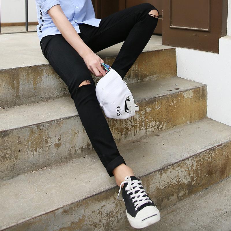 

JYL Mens Jeans Vintage Straight Loose Washed Autumn Winter Denim 33 сердолік кольору