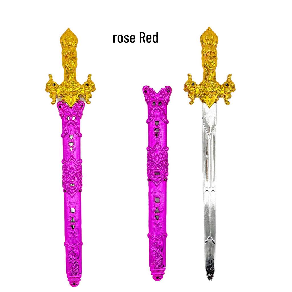 Electroplated Plastic Lion King Toy Sword 018