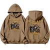 Unisex Lightweight Printed Long Sleeve Pullover Hoodie