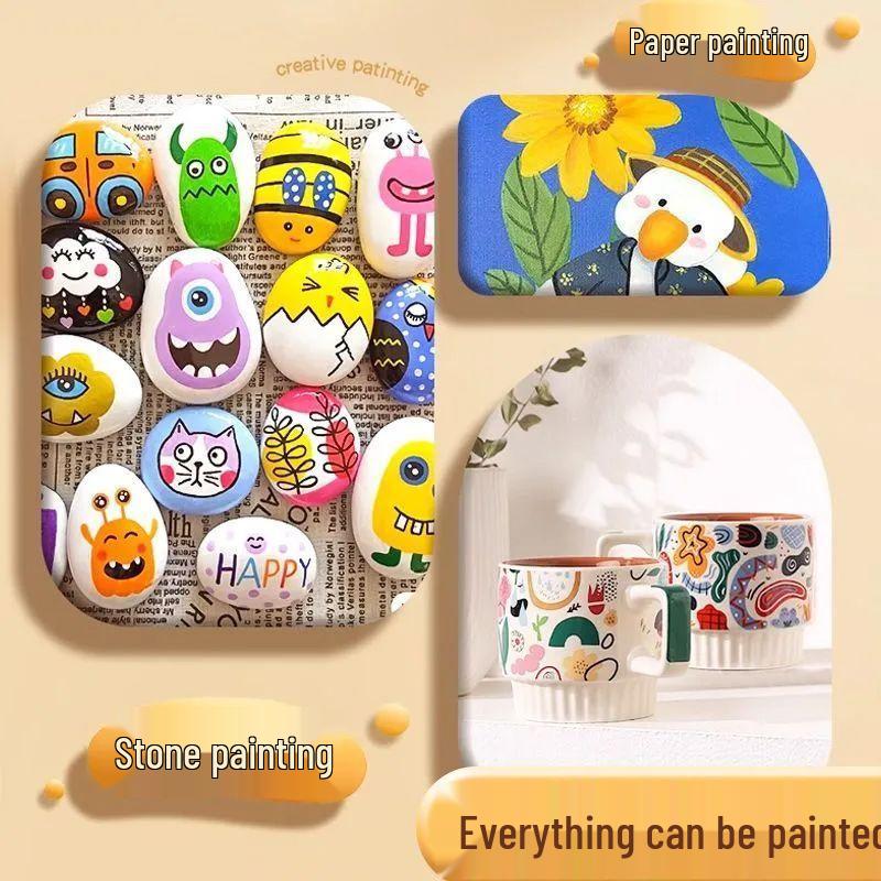 Acrylic Soft Tip Watercolor Pen for Kids - Non-Bleeding, Ideal for Layering on Special Paper.