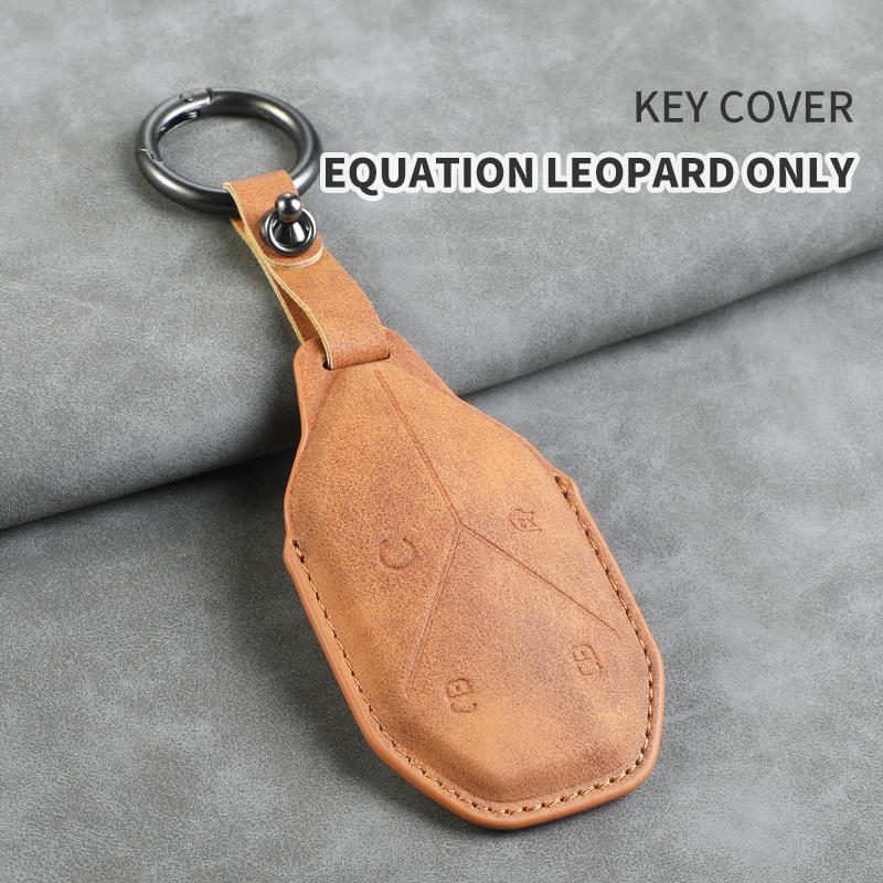 For BYD Equation Leopard 5 2025 2025 Handmade Car Smart Key Case Cover Keyless Remote Entry Fob Keychain Accessories