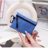 Canvas Mini Coin Purse Simple Zipper Kid Storage Pouch Money Pocket Solid Color Coin Key Bag Women Men Cute Wallet Mini Purse