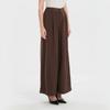 High Waist Wide Leg Trousers Women Casual Loose Fit All Season Coffee Color