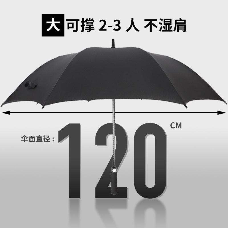 8-Bone Full Fiber Golf Umbrella Reinforced Long Handle Straight Bar Business Umbrella