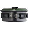 Skater Aluminum Ramen Cooker, Square Saucepan, 1.2L, Green, Perfect for Outdoor Camping, From That Land, ANC1-A