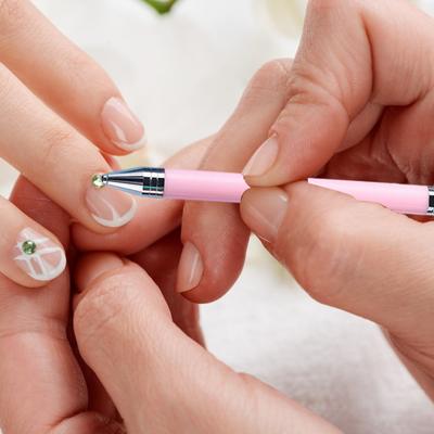 Rhinestone Picker Refillable Wax Pen DIY Nail Art Rhinestone Painting Decoration Dotting Wax Pen Rotatable Long Handle Rhinestone Pick-up Tools