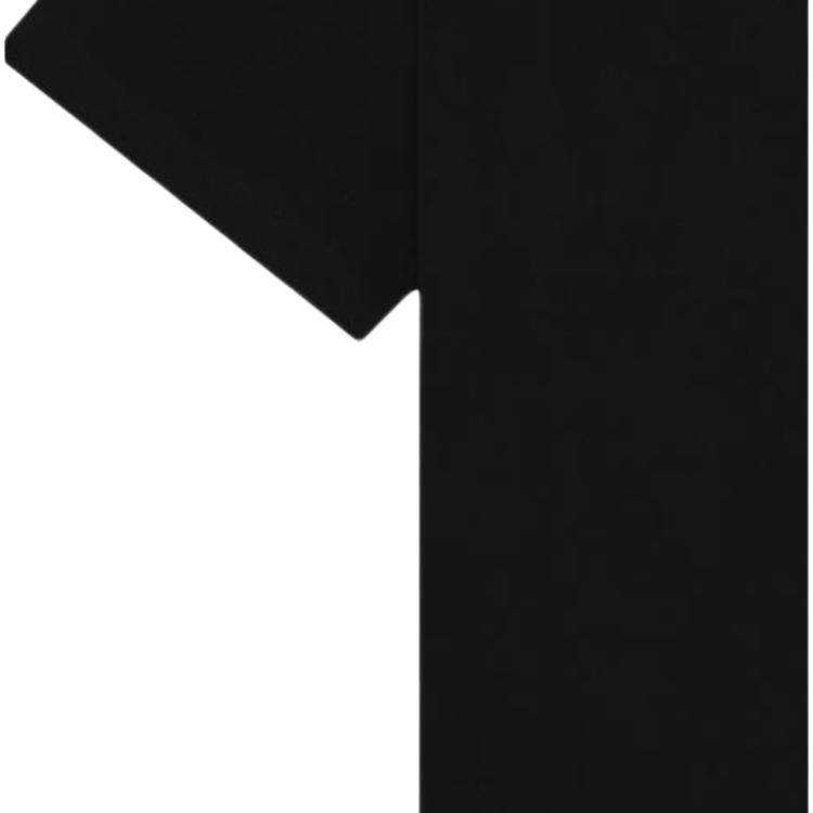 We11done Ss25 Shoulder Seam Decorative Casual Logo Printed Short Sleeve T-Shirt Unisex Tops WD-TT2-25-717-U-BK