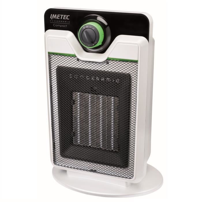 Chauffage de ventilateur électrique - IMETEC - Compact Intérieure Noir, Blanc - 2000 W - Sol - 2kW