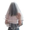 Enchanting Cathedral Length Veil with Lace Accent Multifunctional Veils for Bridal Showers