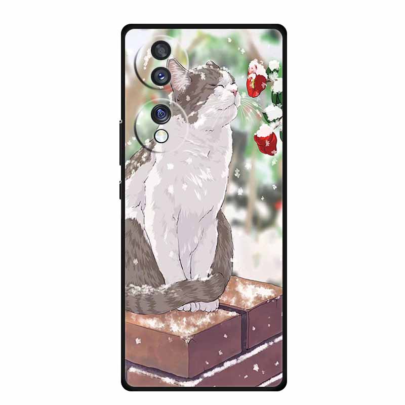 Case For Honor 70 Pro Plus Christmas Soft Silicone TPU Phone Back Cover For Huawei Honor 70 Pro+ Honor70 Lite Cartoon Capa Funda