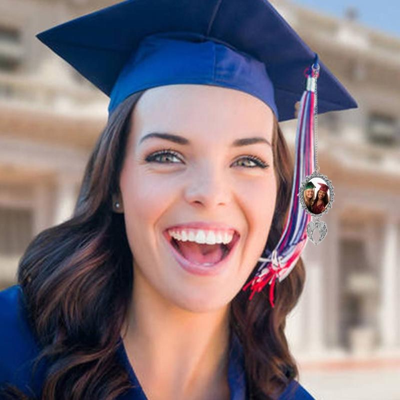 Graduation Season Caps Tassels Photo Frame Pendant Stylish Hat Brim Charm Multi Purpose Alloy Keepsakes for Students