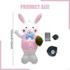 Easter Inflatable Bunny Decoration Cartoon Festival Layout LED Lighted for