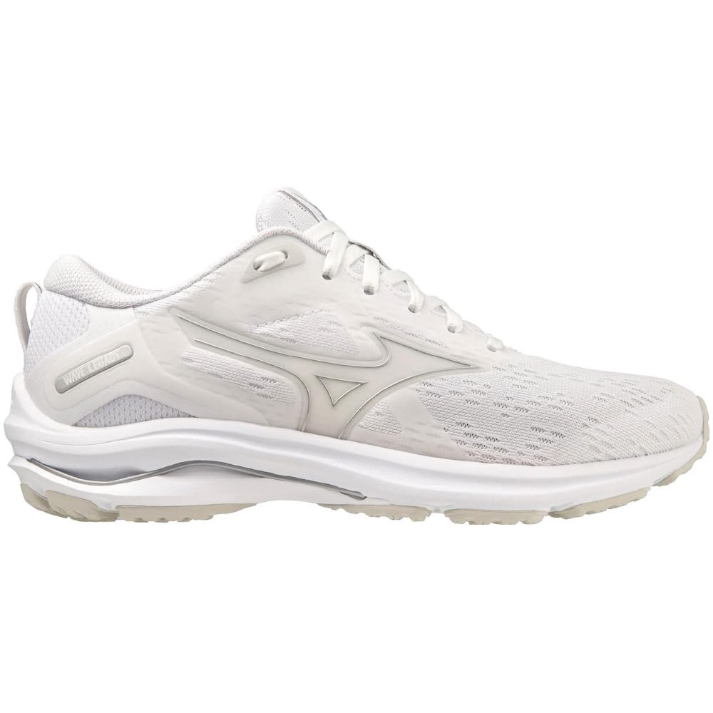 Mizuno Wave Legacy Running Shoes for Wave Rider White x Silver x 2E Jogging, Marathon, Sports, Training, Lightweight, Sole, Women's, White, 23.5 cm,