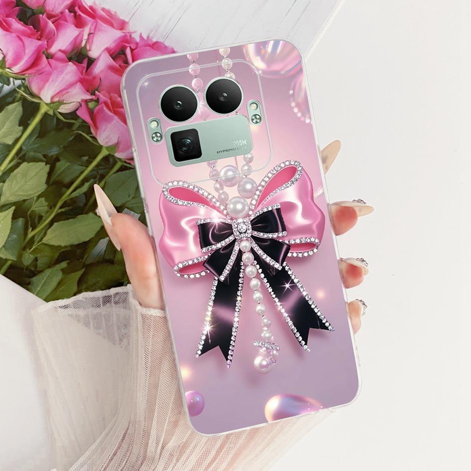 For Realme GT8 Pro 2025 Case RMX5210 Popular Flower Bowknot Soft Slim Silicone Back Cover For Realme GT 8 GT8 RealmeGT8 5G Coque