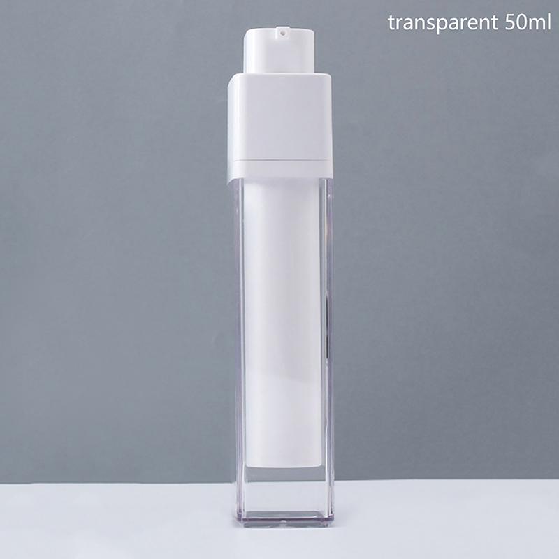15 мл 30 мл 50 мл Безвоздушный Насос Вращающийся Косметический Контейнер Матовый Двухслойный Утолщенный Квадратный Пустой Безвоздушный Флакон для Лосьона