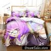 Nekomata Okayu Bedding Set Boys Girls Twin Queen Size Duvet Cover Pillowcase Bed Kids Adult Fashion Home Textile Customizable741