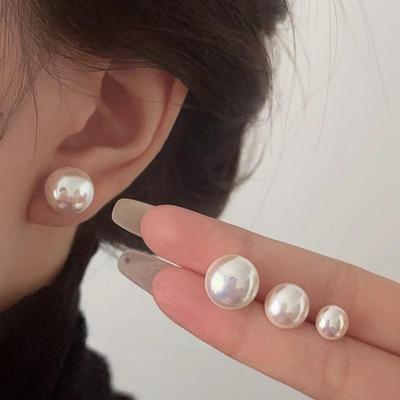 New French Elegant Pearl Earrings For Korean Fashion Wedding Jewelry Party Women's Sweet Accessories Gift