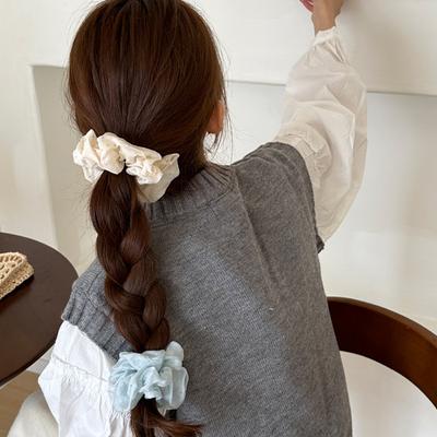 Scrunchie Haargummis für Mädchen Frauen elastisches Gummi Bindezubehör Strass Fascinator Kopfschmuck beliebt süß kawaii neu