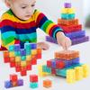 Transparent Magnetic DIY Square Block Building Model Toy Fun Parent Child Interactive Puzzle Gift Set