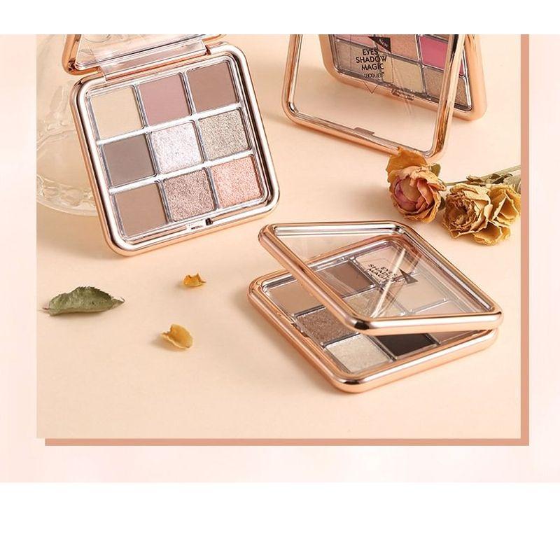 WODWOD - Magic Colorful 9 Colors Eyeshadow Palette - 3 Types