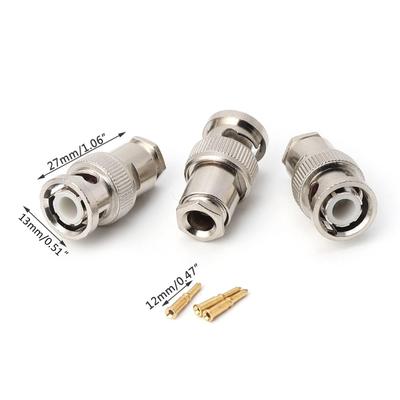 10 STÜCKE RG58 BNC Stecker Für CCTV Sicherheit Koax Koppler Video BNC Stecker