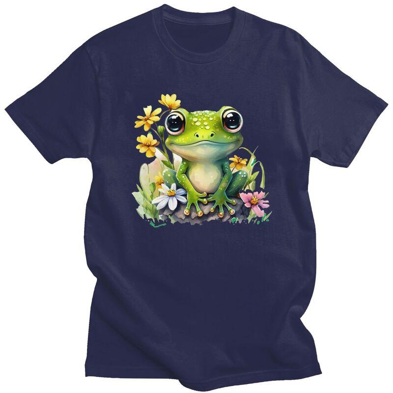 Custom Funny Frog T Shirts for Men 100 Cotton Tees Tshirt ShortSleeve Fashion Tshirt Clothes