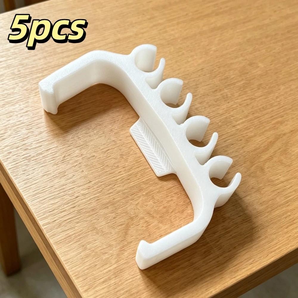 

5pcs Universal Electric Drill Screwdriver Bit Storage Rack Standard Bits Holder Home Workshop білий