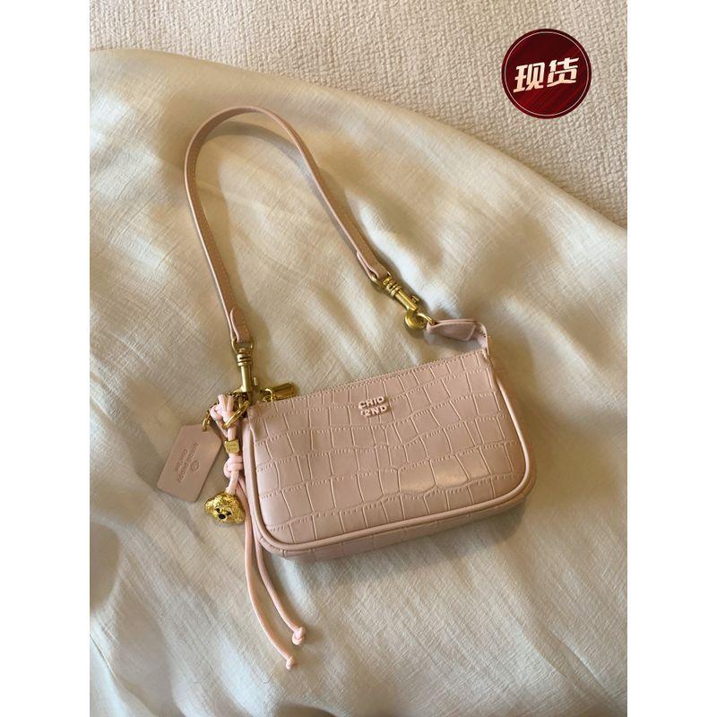 

South Style Chio2nd Bread Puppy Clear Sky Ramble Underarm Bag Female 2025 Super Hot Shoulder Messenger Bag Pink
