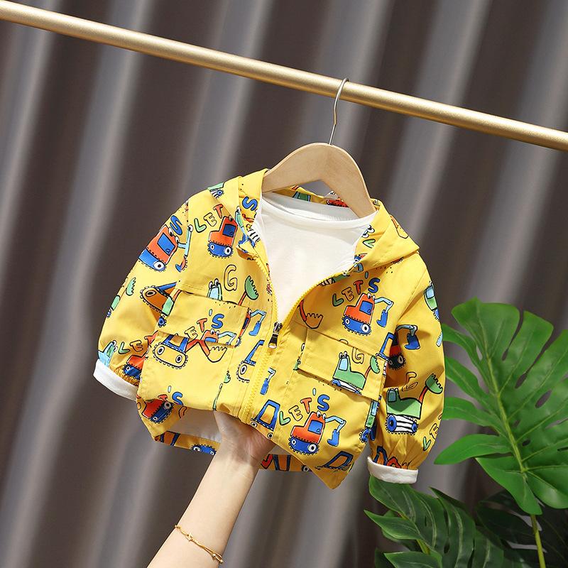 Boys Lightweight Spring Autumn Trench Coat for 1-3 Years Old