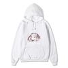 Black Warm Fleece Hooded Sweatshirt Kakegurui Compulsive Gambler Kirari Color Print Japanese Title Loose Street Hoodie