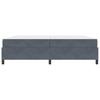 Bed Frame with Mattress Dark Gray 200 x 200 cm Fabric