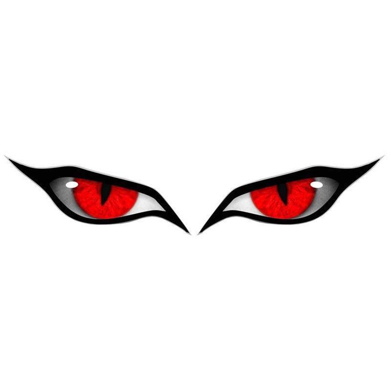 Cat Eye 3D Rearview Mirror Stickers - Scratch Cover and Creative Car Decoration