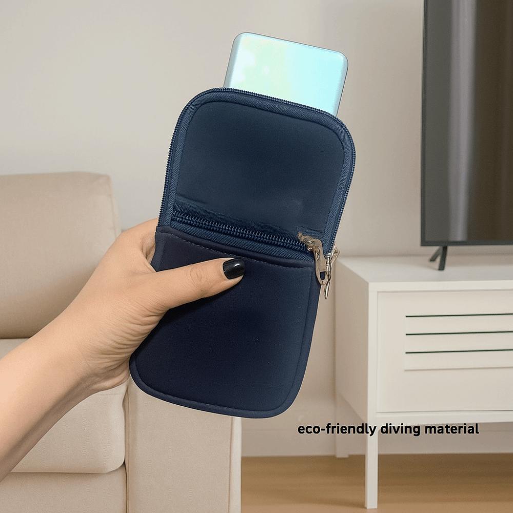 Neoprene Zipper Phone Bag with Handle Phone Bag Pouch Phone Protective Pouch  Portable Power Source