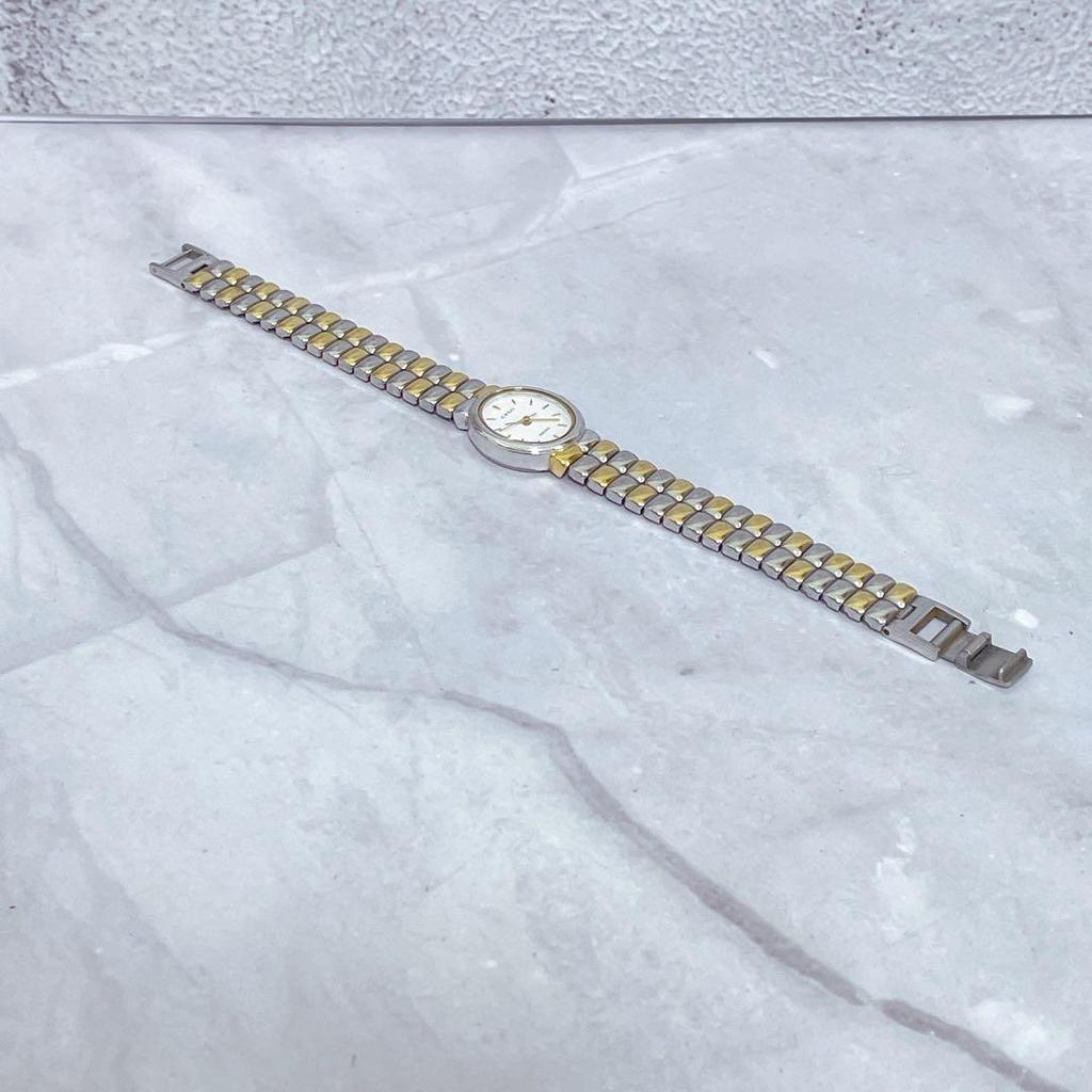 Used SEIKO creo vintage two-tone bracelet watch #t518