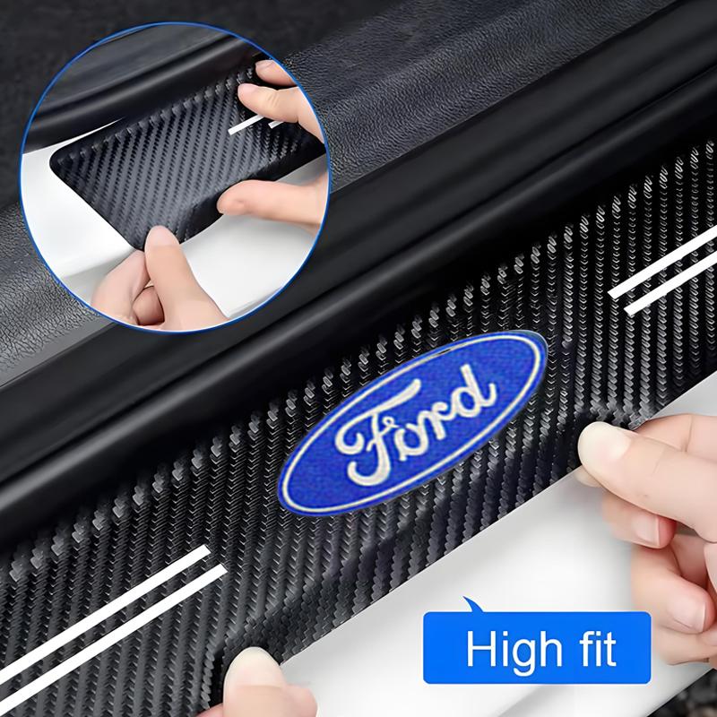 Car Door Sill Threshold Anti Scratch Protector Sticker For Ford Focus 2 3 Fiesta Mondeo Mustang Transit Fusion Kuga Accessories