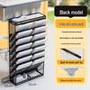 9-Tier Rolling Wall-Mounted Book and File Organizer