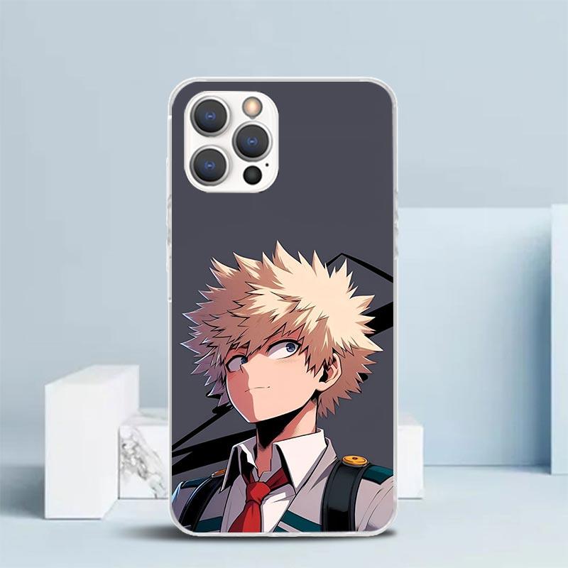 Custodia per Telefono Bakugou Katsuki MHA My Hero Per IPhone 16 17 Air 16E 15 14 Plus 13 Mini 12 11 Pro Max 7 8 + SE 2020 Copertura Posteriore Morbida in TPU