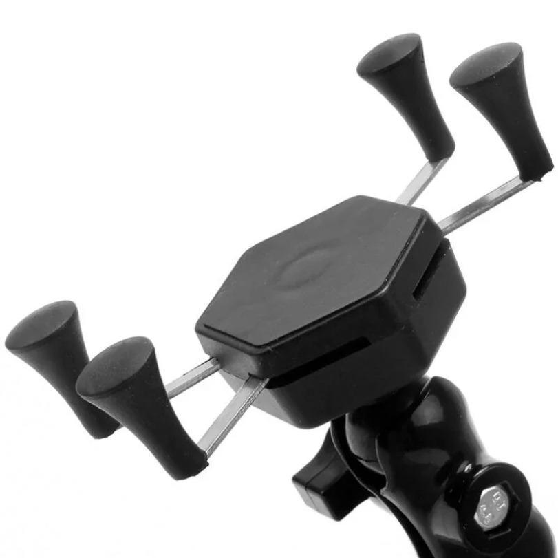 360° Rotation Motorcycle Bicycle Phone Holder Navigation GPS Cellphone Bracket Mirror for iPhone Samsung Xiaomi Bike Moto Stand
