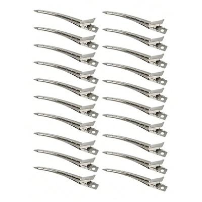 10pcs Women's Fashion Minimalist Convenient Y2K Style 3.54in Hollow Out Alloy Silver Hair Clips Claws Hairpins Hair Accessories