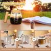 Self Stirring Coffee Mug, Glass Electric Self Mixing Cup with Lid & Handle, 400ml
