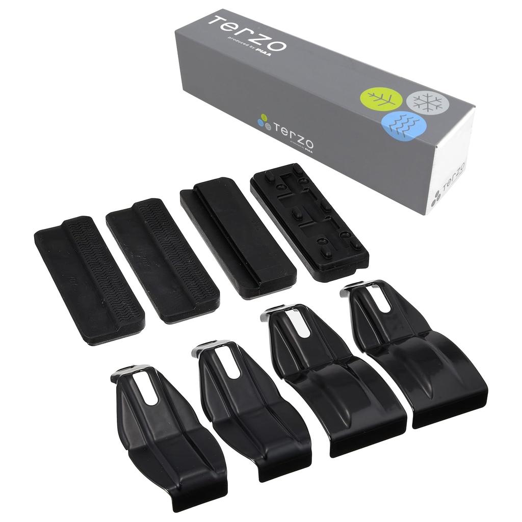 Terzo Roof Carrier Set of for Honda Shuttle EH422 (by PIAA) Carrier/Base Holder, 4, Black, GK8.9/GP7.8,