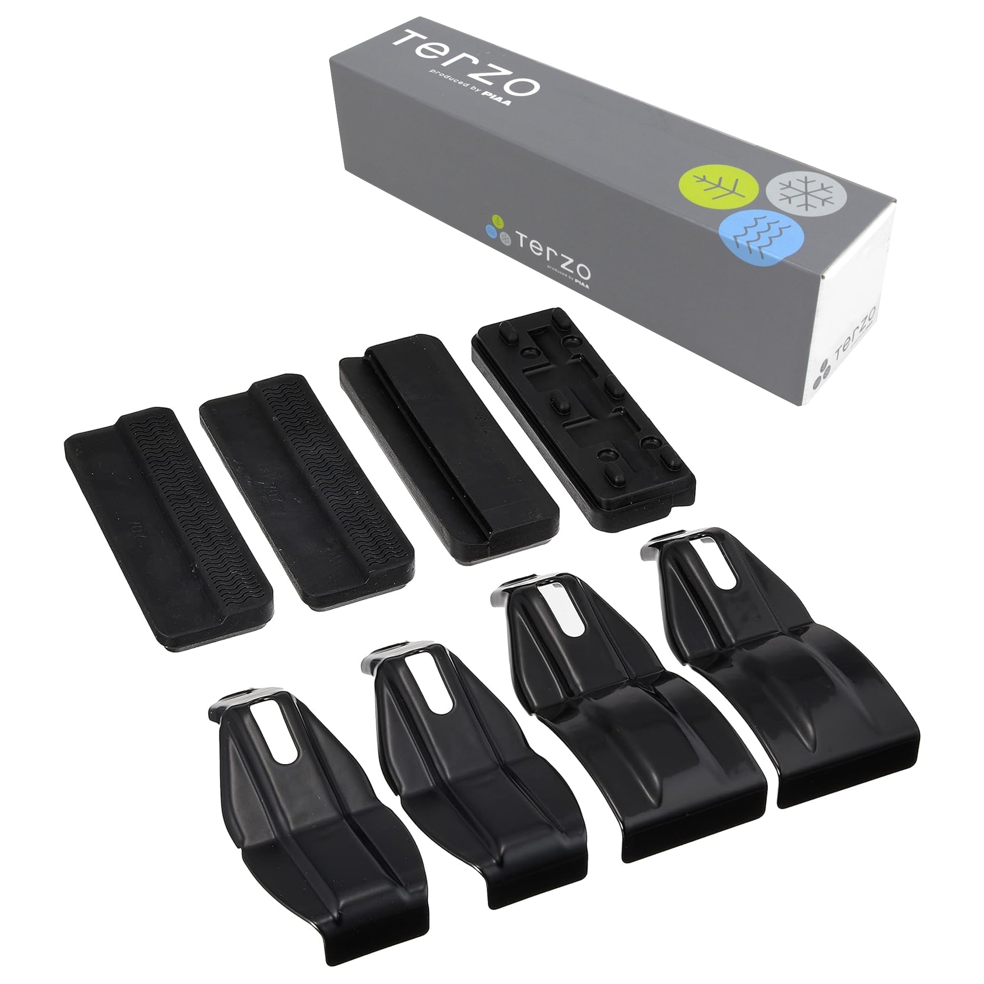 

Terzo Roof Carrier Set of for Honda Shuttle EH422 (by PIAA) Carrier/Base Holder, 4, Black, GK8.9/GP7.8, чёрный