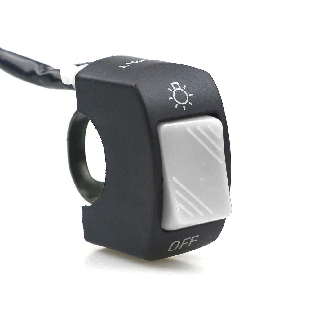 EIN/AUS Motorradschalter Druckknopf 12V Knopfanschluss Lenkerschalter für ATV Elektrofahrrad Roller Motorradzubehör