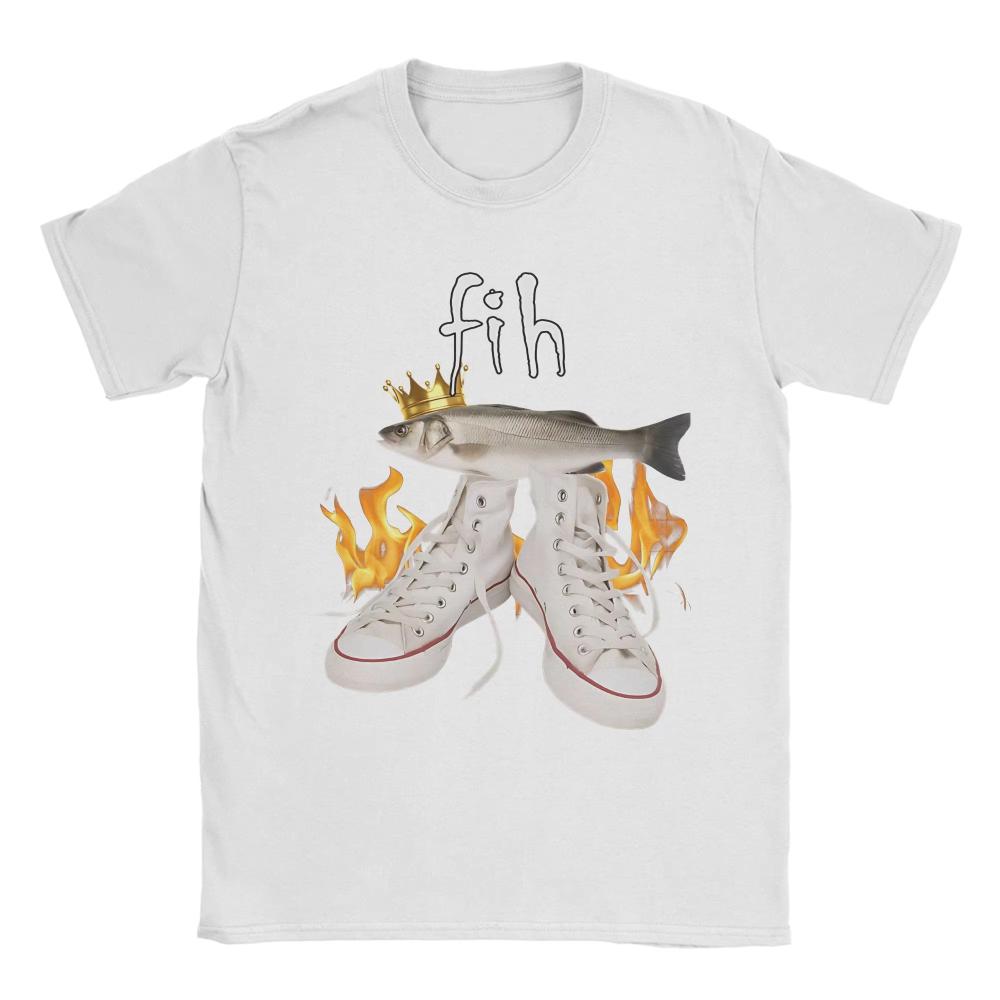 

Hot Sale Mens and Womens Fih Funny Fish Meme Printed TShirt Cotton Graphic Tee Shirts Clothing Oversized Outfits 2026 Tshirt 4XL