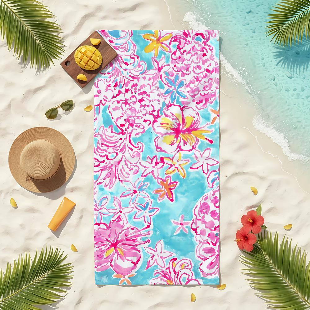 Fashion L-Lilly P-Pulitzer Towel Soft Pool Gift For Travel Gym Shower Camping Quick Dry Sports Beach Towels