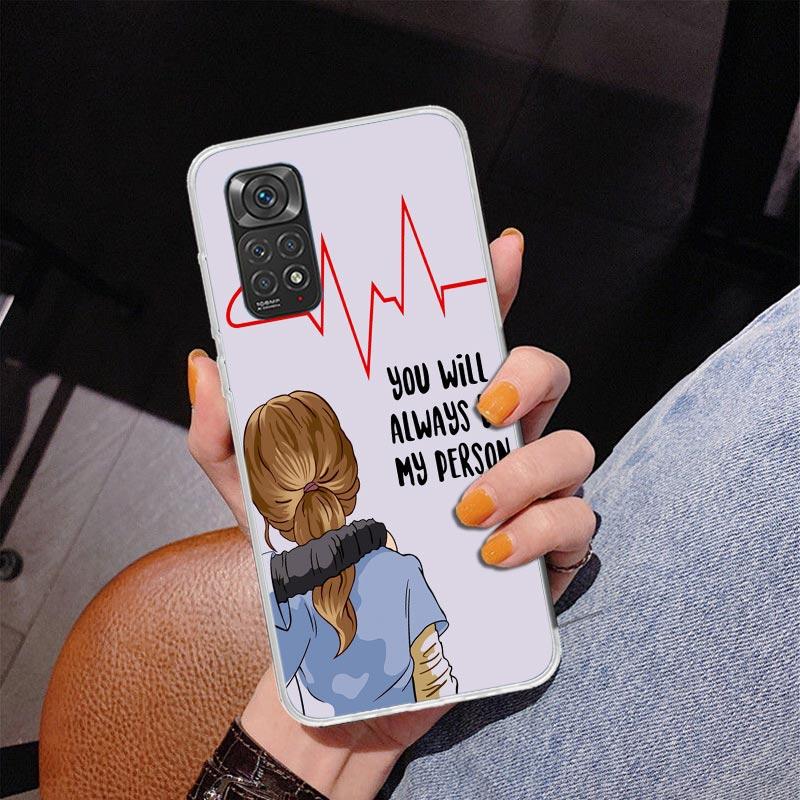 Greys Anatomy Person Phnoe Case for Phnoe Case for Xiaomi Redmi Note 15 14 14S 13 Pro Plus 12 12S 11S 11E 10S 10 11T 5G Unique C