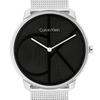Calvin Klein Uhr Quarzuhrwerk Stahlarmband 40mm schwarzes Zifferblatt Unisex 30m wasserdicht 25300012