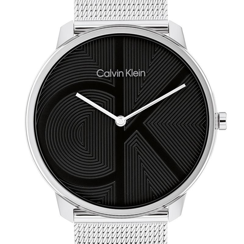Calvin Klein Uhr Quarzuhrwerk Stahlarmband 40mm schwarzes Zifferblatt Unisex 30m wasserdicht 25300012