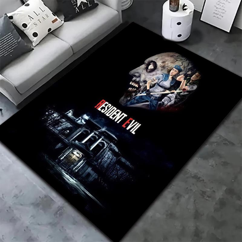 Resident Evil Carpet Rug for Living Room Bedroom Home Sofa Decoration,Kids play Nonslip Floor Mat