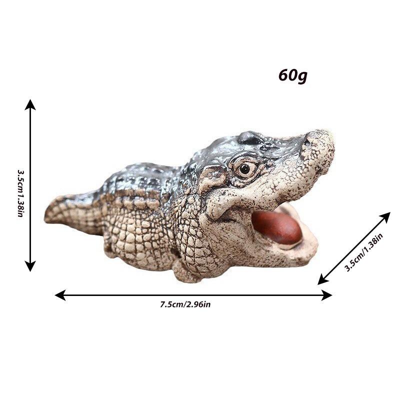 Baby Crocodile Garden Ornament for Home Dining Table Decoration, Resin Handicraft, Animal Figurine